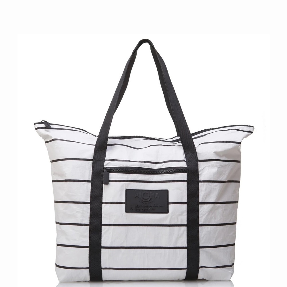 Brand New Pinstripe Tote Bag by Aloha Collection